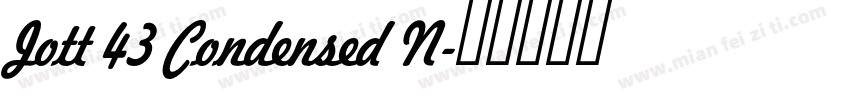 Jott 43 Condensed N字体转换